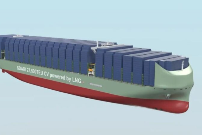 China Unveils Record-Breaking 27,500 TEU Dual-Fuel Boxship Design at SMM